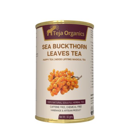Sea Buckthorn Leaves Tea 50gm / 100% Natural and Soulful Herbal Tea / Caffeine Free