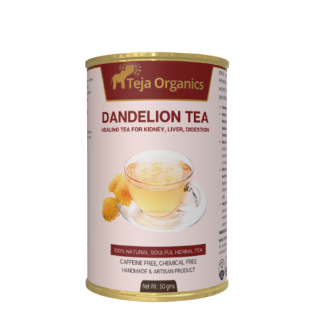 Dandelion Herbal Tea 50gm I Helps in improving Liver, Kidney and Gall Bladder Health / Helps to flush out Gall Stones, Relieves Constipation / Caffeine Free