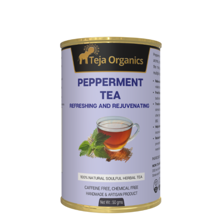Peppermint Tea 50gm / 100% Natural and Soulful Herbal Tea / Caffeine Free