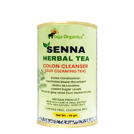 Senna Tea 50 gm / 100% Natural and Soulful Herbal Tea / Caffeine Free